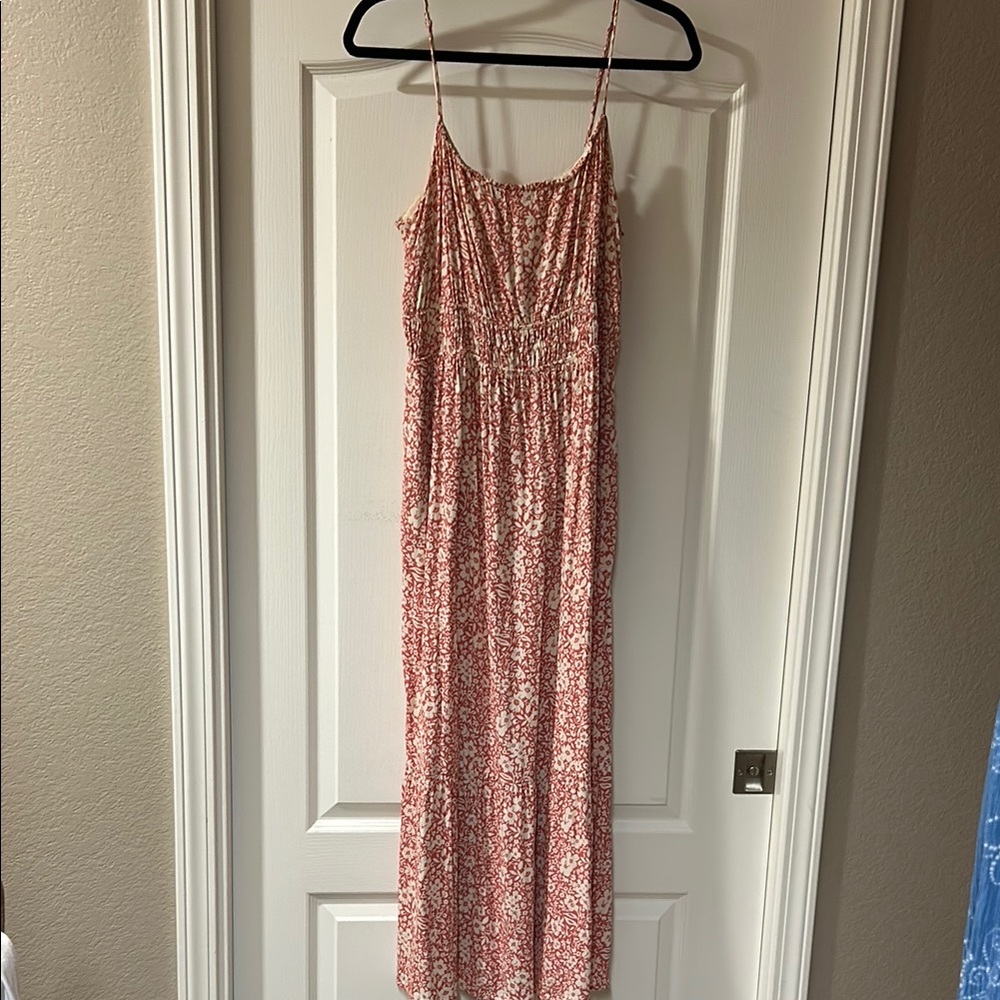 Z Supply Red and Cream Floral Dress